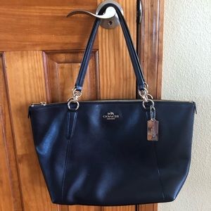 Navy Blue Coach Tote Bag